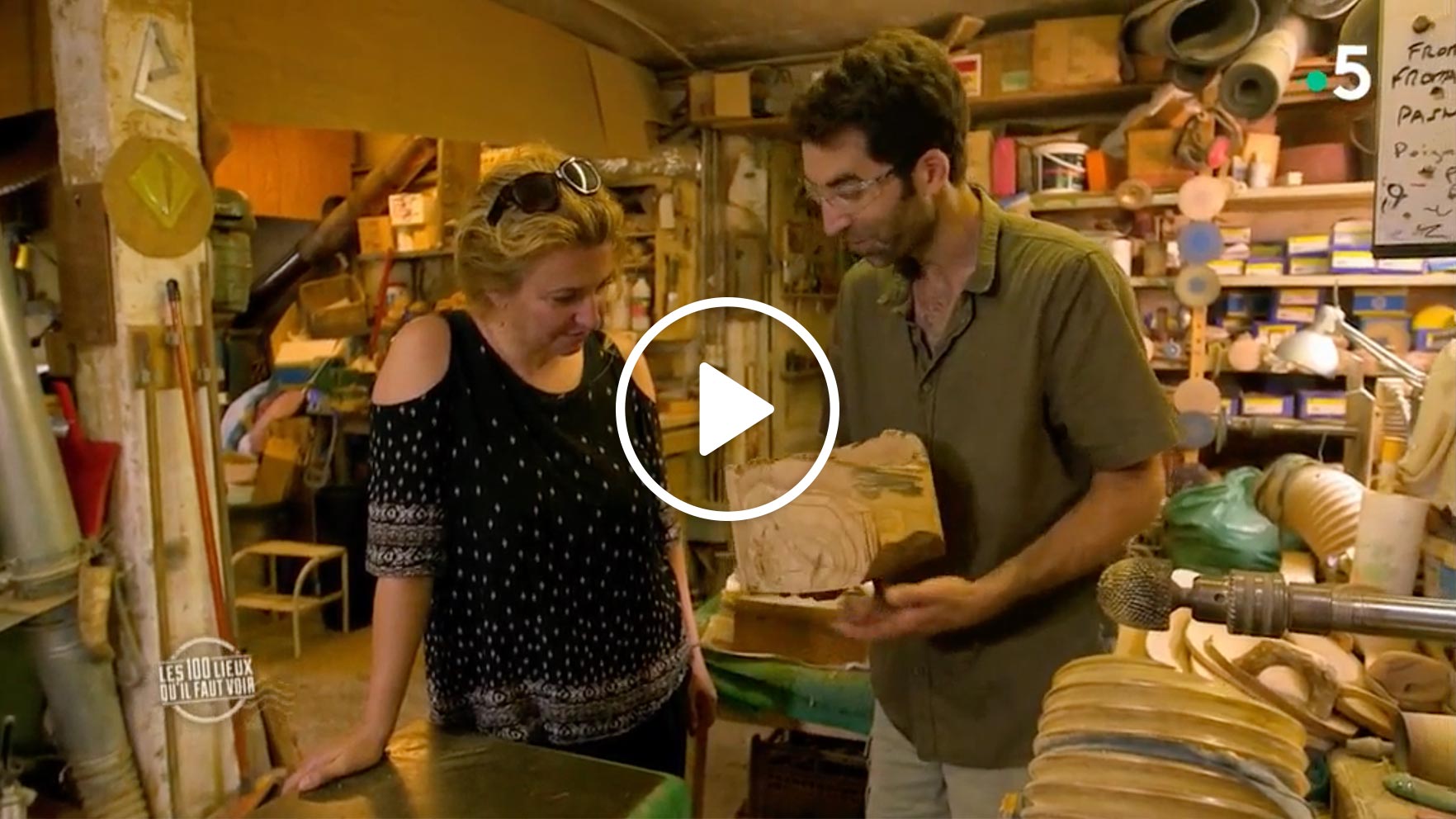 Aperçu de la vidéo passage télévisé du Travail du Bois d'olivier dans l'émission Les 100 Lieux qu'il faut voir de France 5